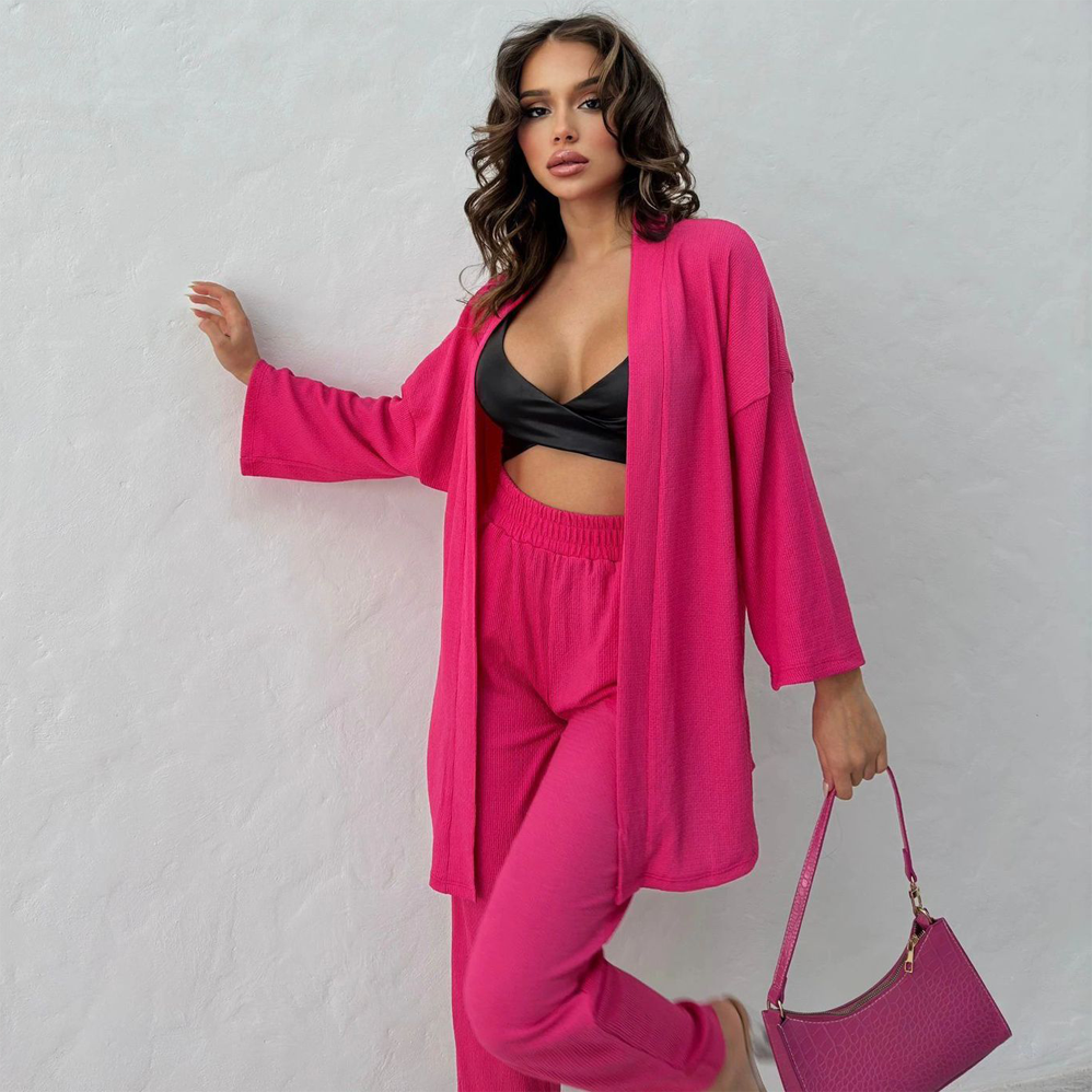 2024 New Women's Coat Set Trendy, High end, Fashionable, Sexy, Casual, Elegant Women's Set Two Piece Set