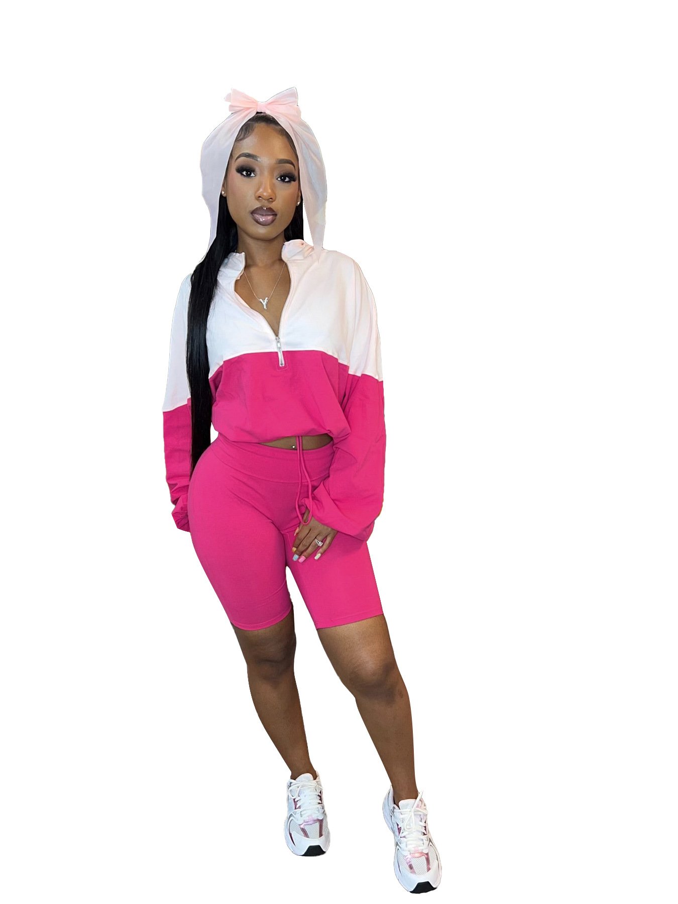 Wholesale Long-Sleeved Shorts Sports Tracksuits For Women Custom Logo Casual Gym Lounge Wear 2 Piece Set Winter Sets For Women