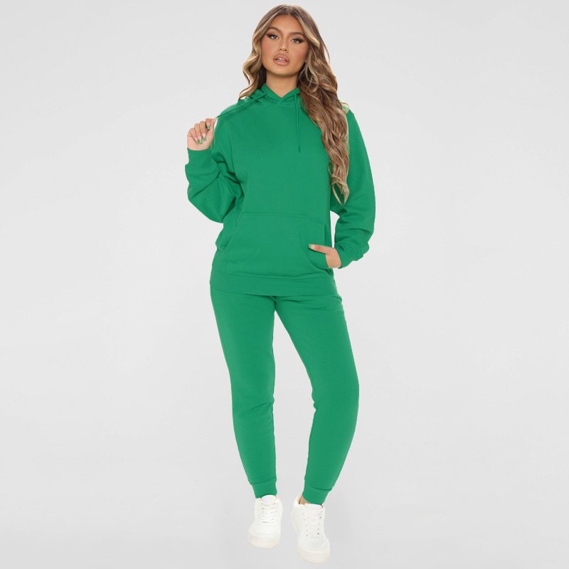 Women two piece set Fall and Winter sweatpants and hoodie set Plus Size Women's Cotton tracksuits for women sets