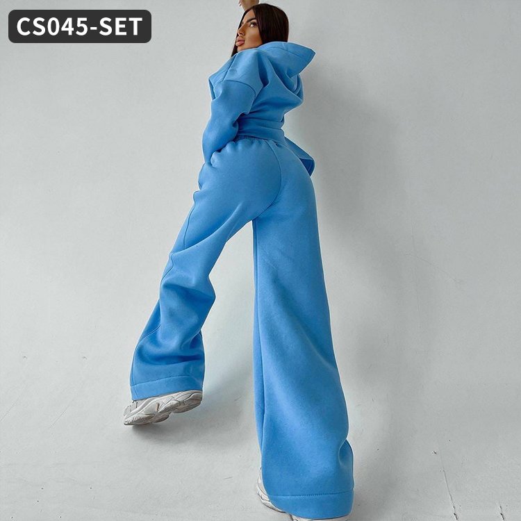 Customization Ladies Casual Plus Size Sweatshirts Hoodies Gym Fitness Girls Clothing Sets Plus Size Women's Sets Women's Set