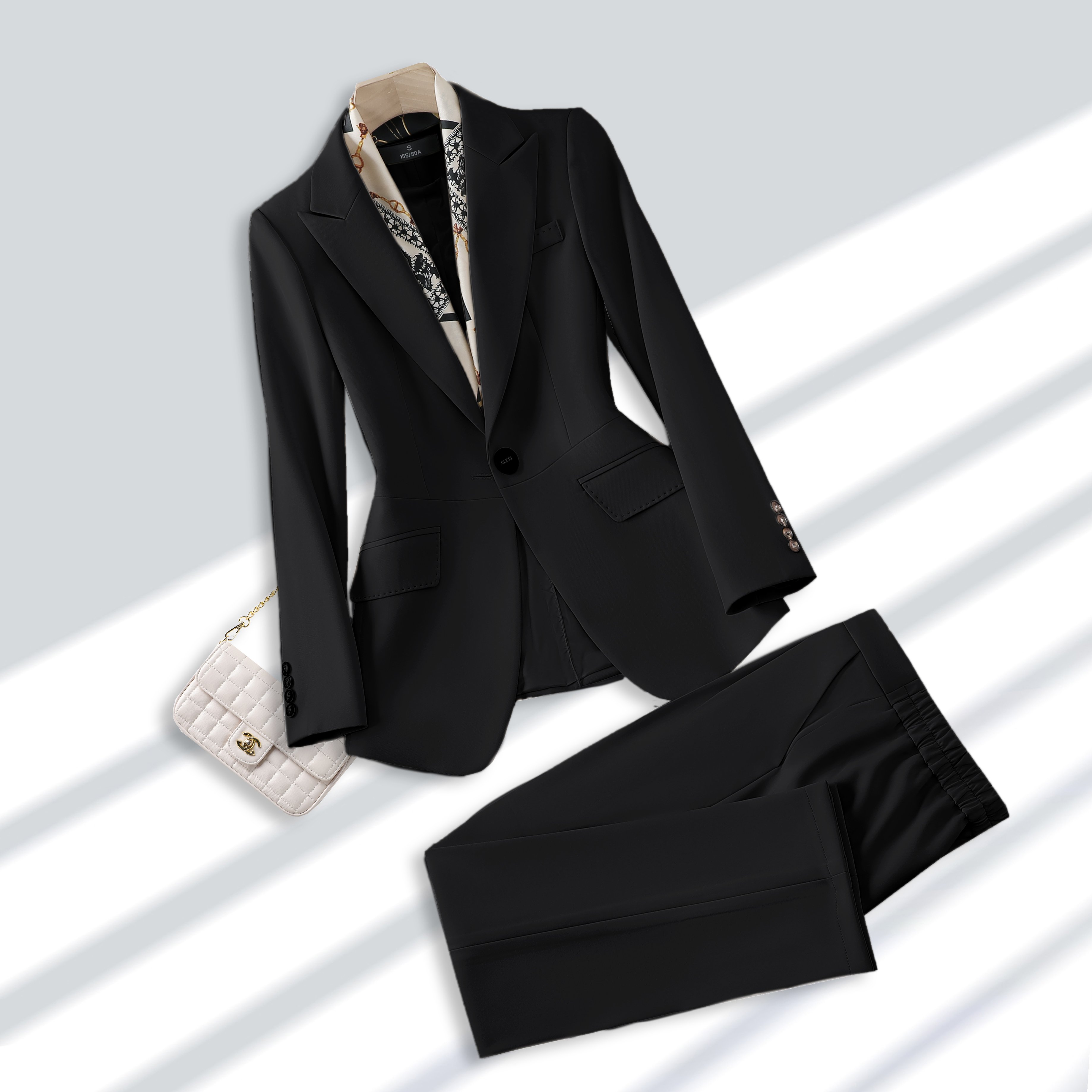 Hot selling high-quality and elegant two-piece women's pants set, office suits and tuxedo for women