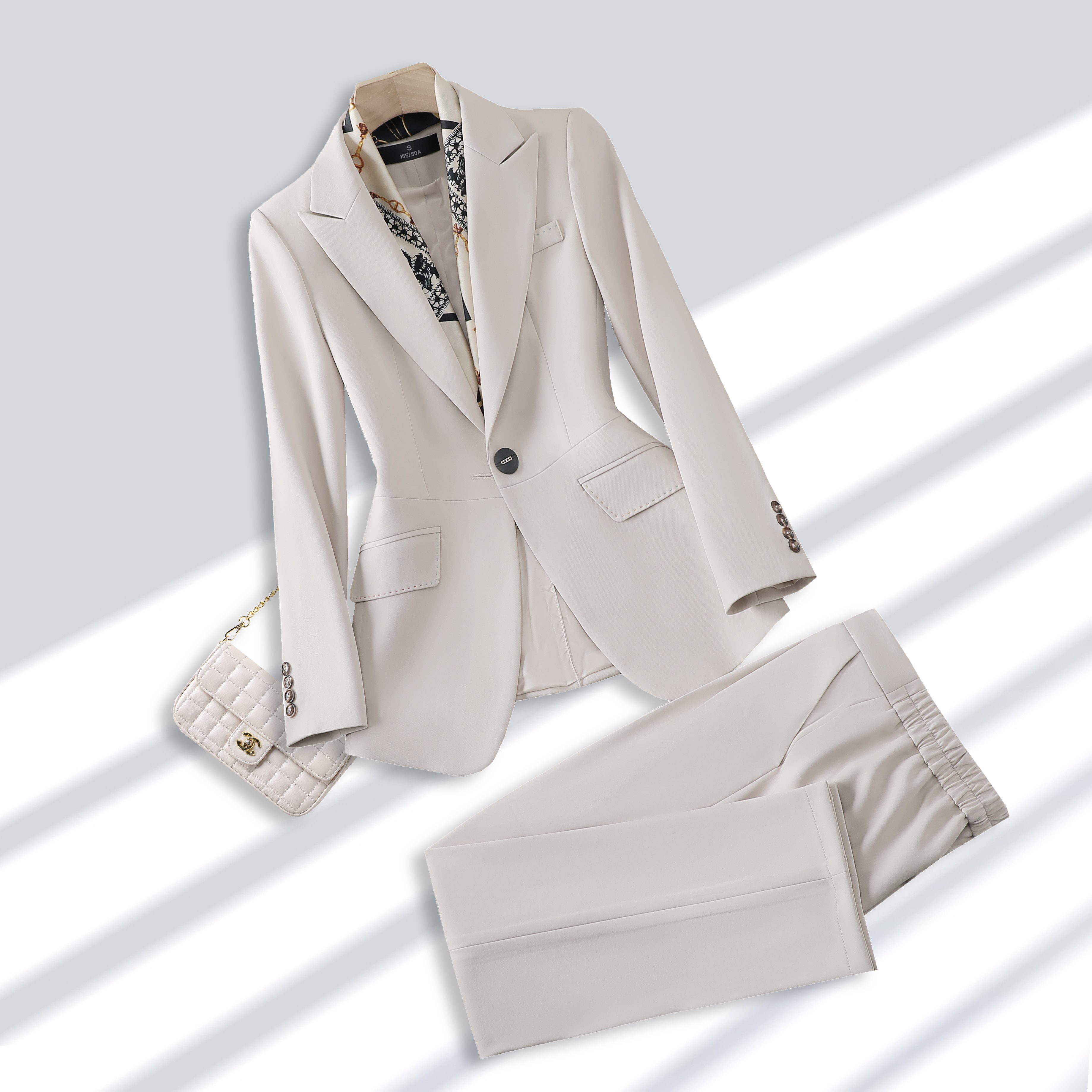Hot selling high-quality and elegant two-piece women's pants set, office suits and tuxedo for women