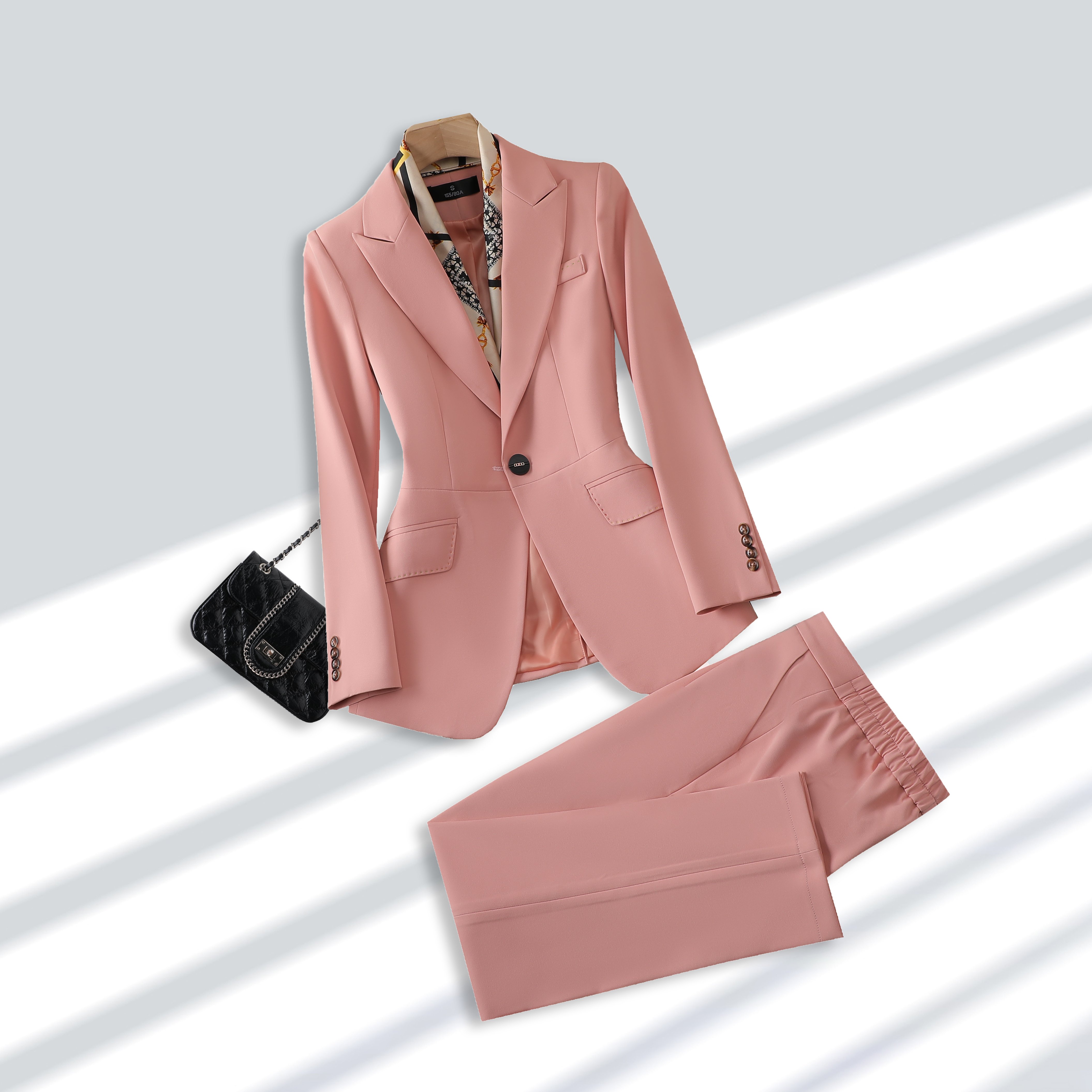 Hot selling high-quality and elegant two-piece women's pants set, office suits and tuxedo for women