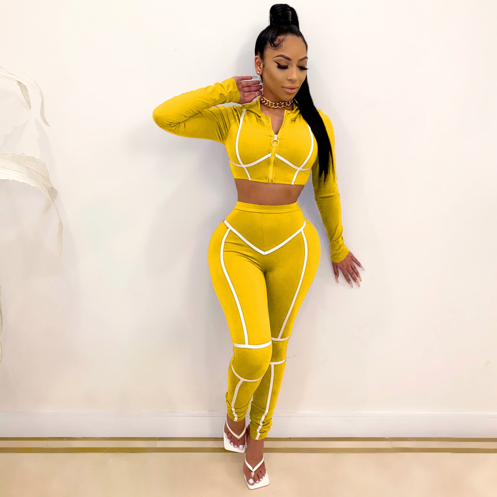 2022 fall Woman Clothing Sets Clothes Two Pieces Outfits Pants Set For Women Suits Crop Tops Pants Tracksuits