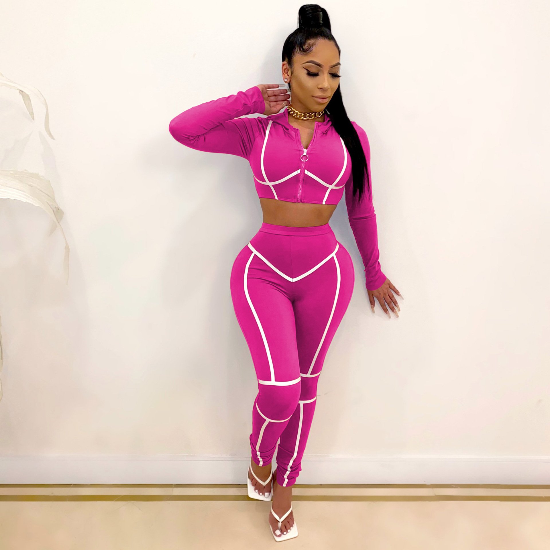 2022 fall Woman Clothing Sets Clothes Two Pieces Outfits Pants Set For Women Suits Crop Tops Pants Tracksuits