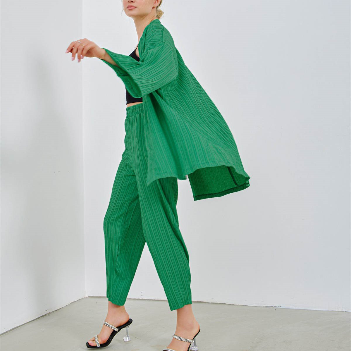 Cardigan Top Straight Pants Two Piece Set Womens Clothing Fall 2022 High Quality Long Sleeve Lounge Wear Sets 2 PCS Women's Sets