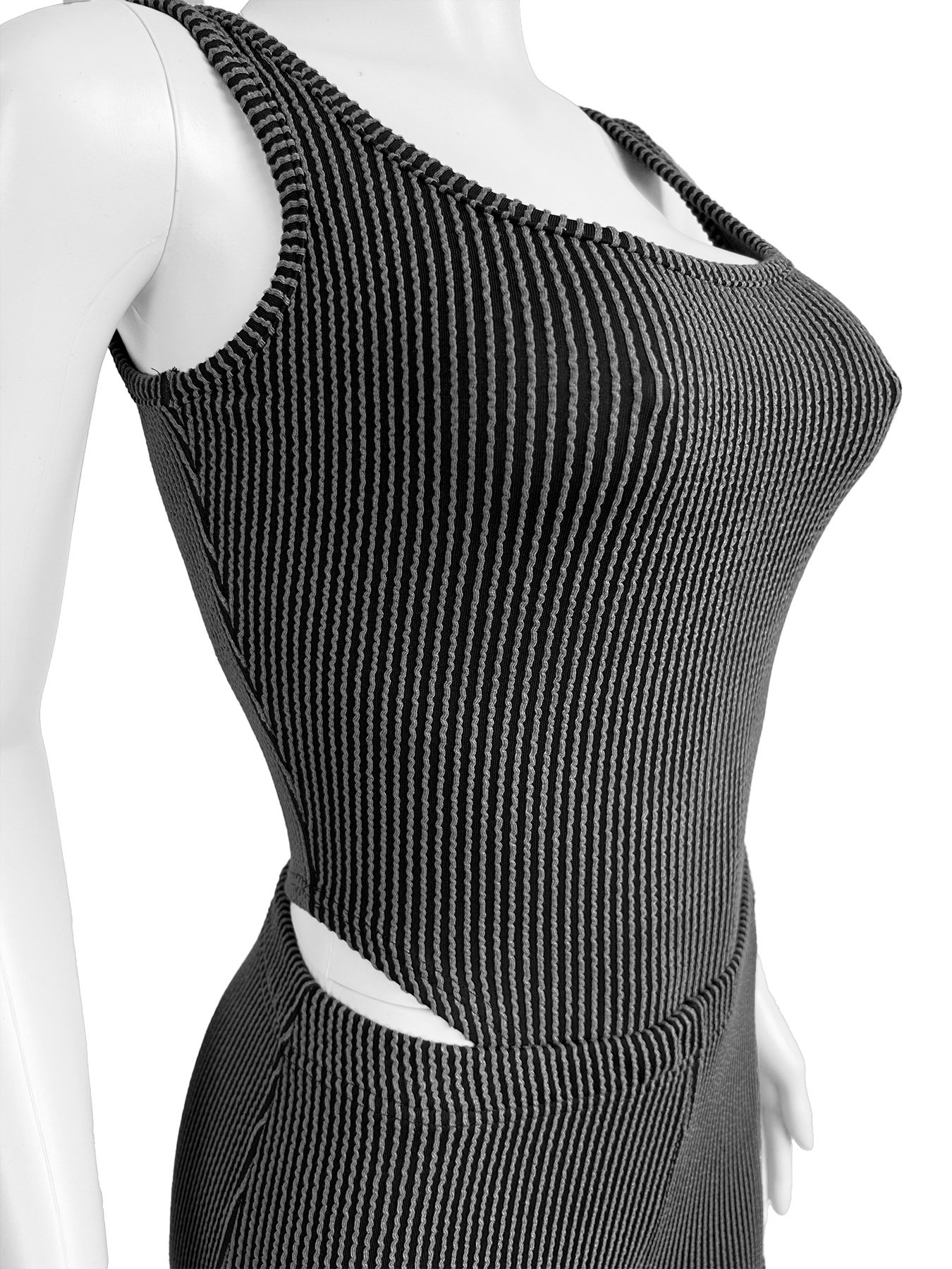 Fall 2024 women clothes wholesale products ribbed womens thong and cargo pants set women's sets