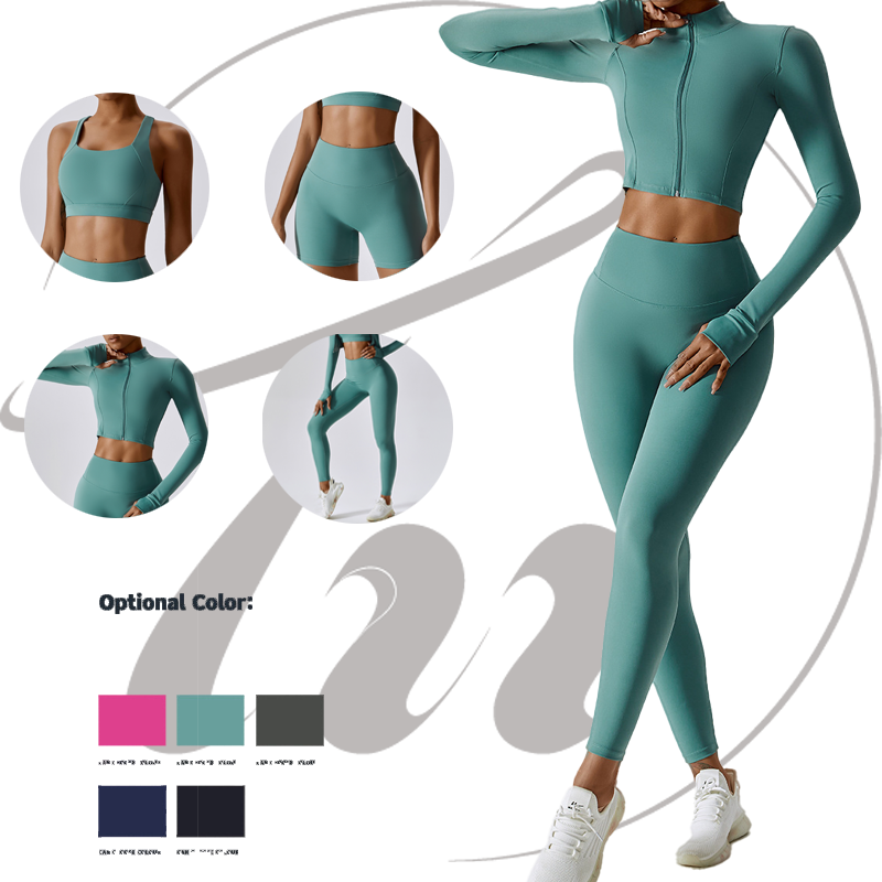 Custom Activewear Manufacturer Push Up Flare Leggings Gym Wear Clothing Fitness Wholesale Woman Sportswear Seamless Yoga Sets