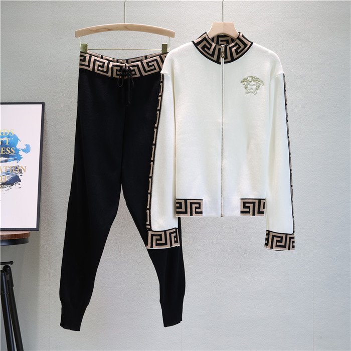 2024 New Autumn Fashion Casual Suit Women Slim Striped Jacket Small Leg Pants Two Pieces