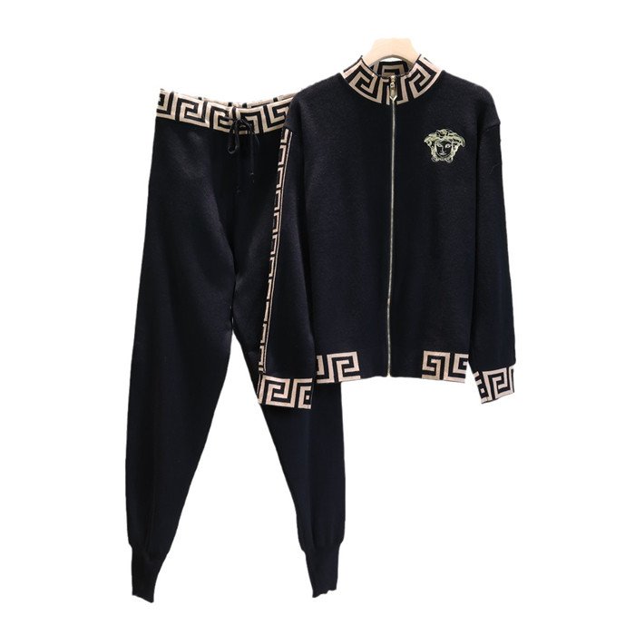 2024 New Autumn Fashion Casual Suit Women Slim Striped Jacket Small Leg Pants Two Pieces