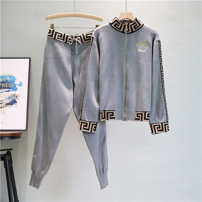 2024 New Autumn Fashion Casual Suit Women Slim Striped Jacket Small Leg Pants Two Pieces