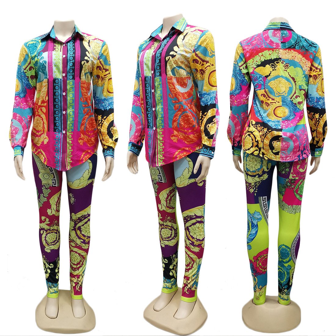 Factory Wholesale Price custom logo women two sets clothing women's set