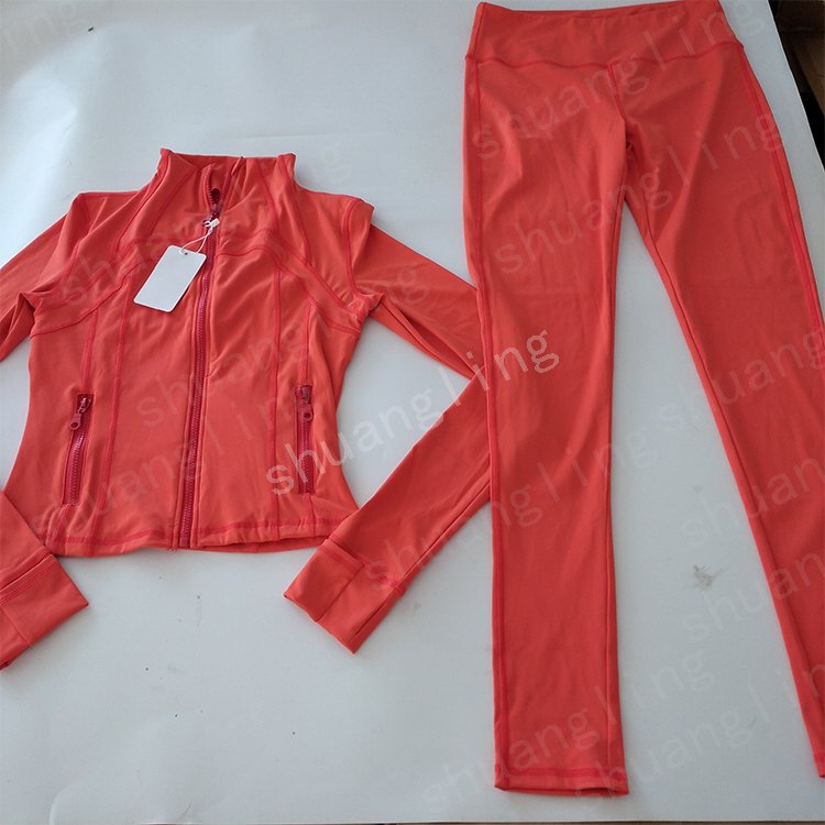 Custom Lulu Yoga Clothes Women's Lulu Jacket Slim-fit Sports Workout Tracksuit High Elastic Fitness Lulu Yoga Coat Women Jacket