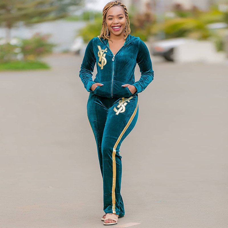 Custom Casual Two Piece Set Women Clothing Embroidered Long Sleeve Ladies 2 Piece Set Women Spring 2023 Plus Size Women's Set