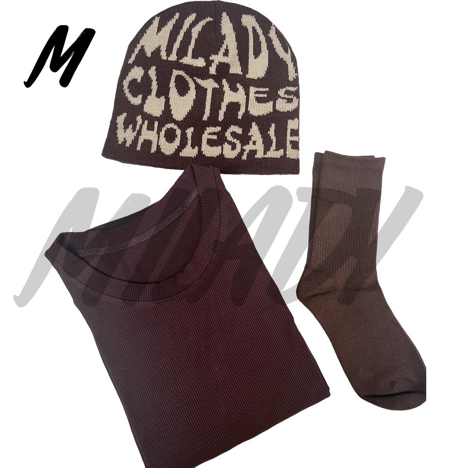 OEM Custom Manufacturer Women Clothing Tshirt Pink Outfit Bodycon 2 Piece Winter Set Knit Rib Fitness Loungewear Women Sets