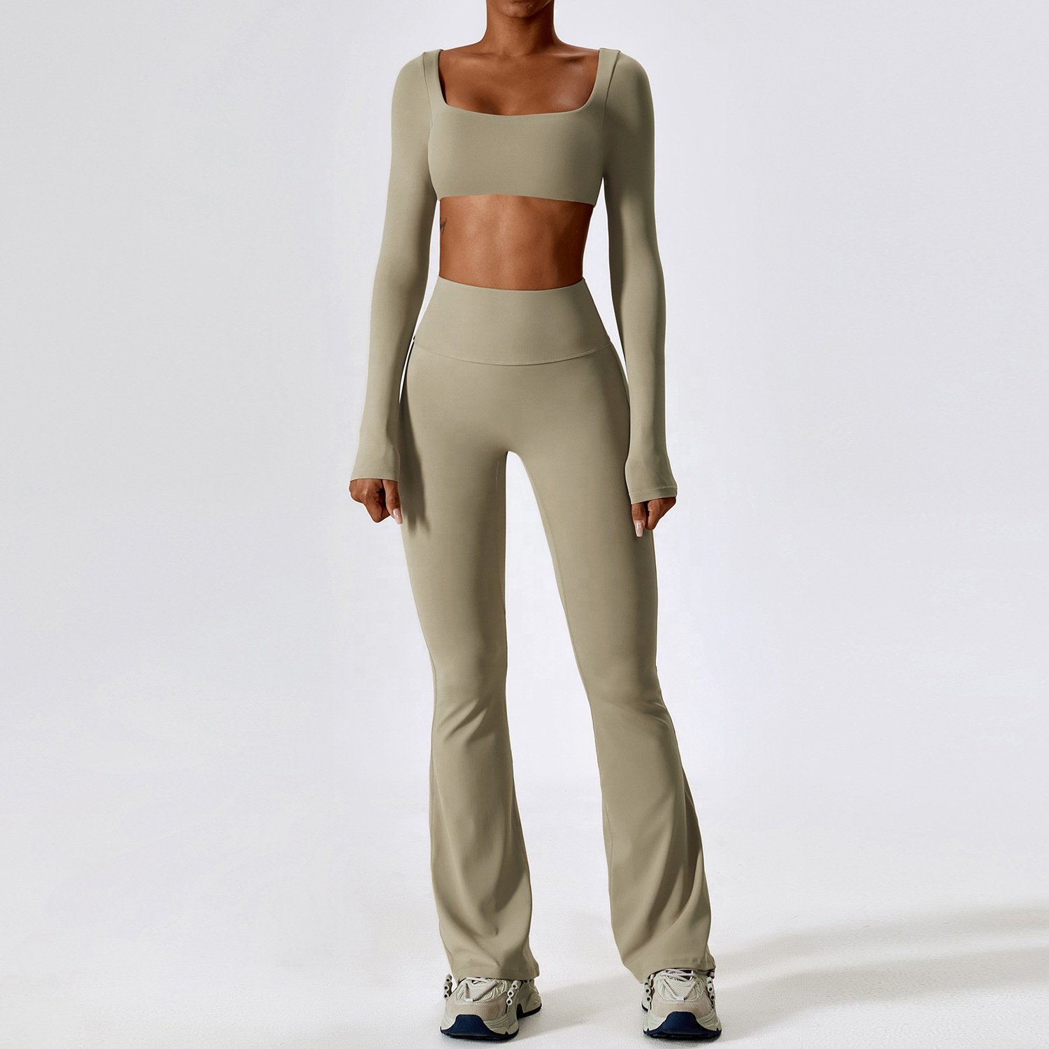 2024 Autumn Shock -Proof Nude Felling Yoga Suits Fast Dry Tight Fitness Clothes Women Leisure Sports Suit