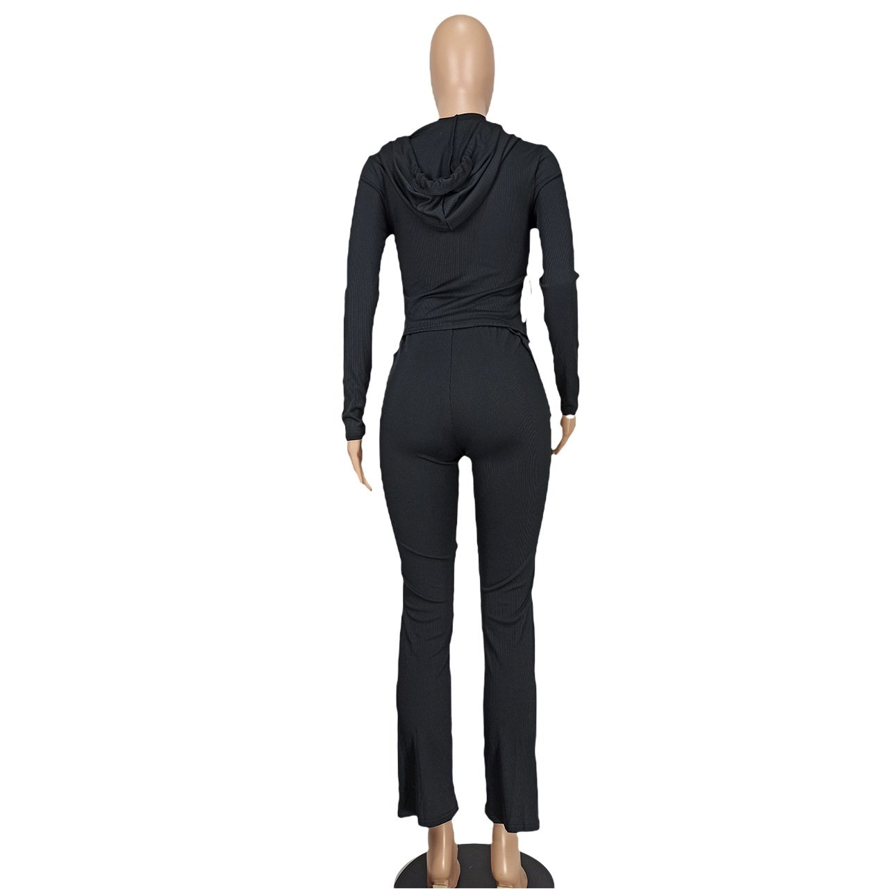 Fall Women Clothes Waffle Knit Outfits Tracksuits Jogger Pants 2 Pieces Set Hoodie And Sweatpants Sweatsuits Women Lounge Set