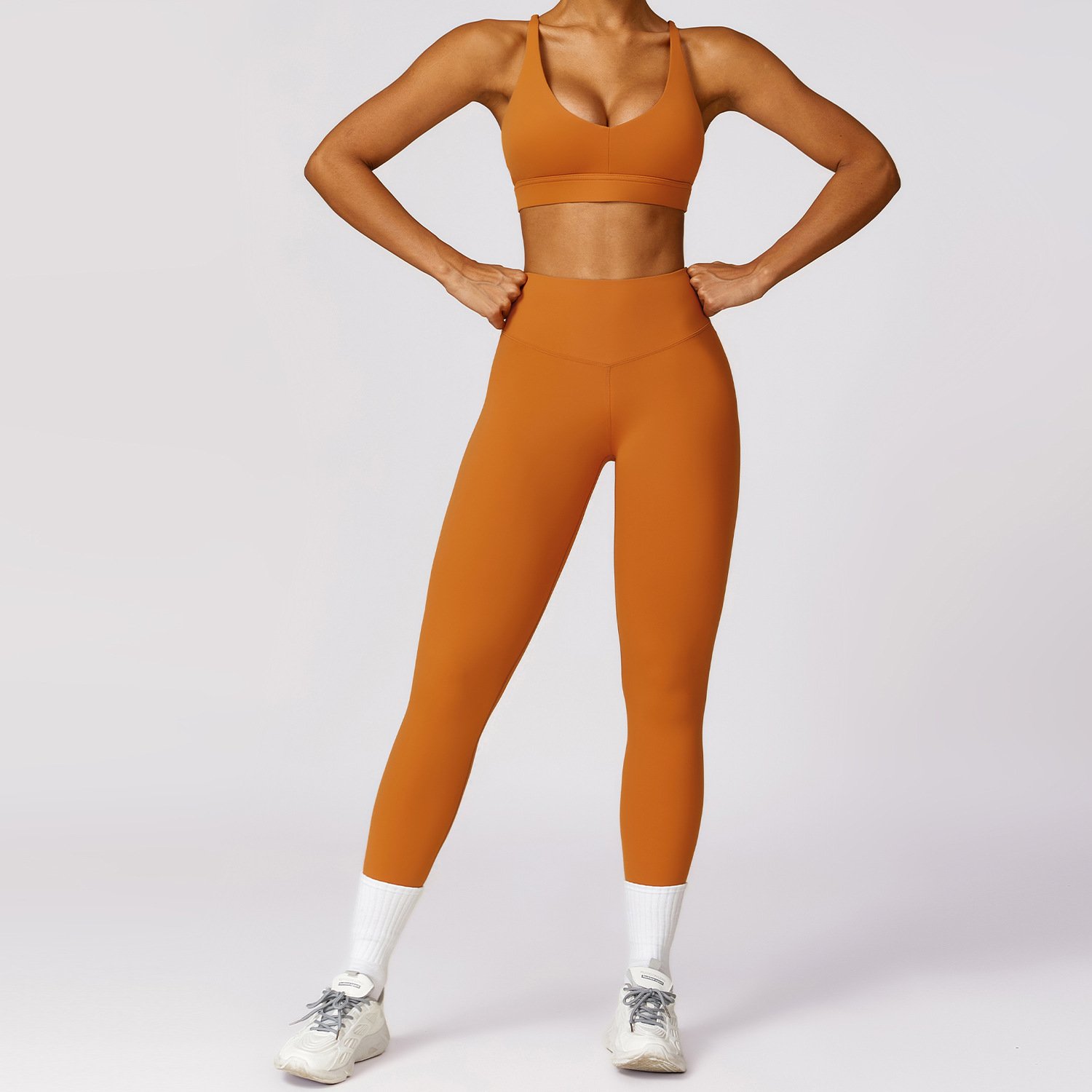 Women 4pcs Yoga Set Long Sleeve Workout Jacket Running Outfits Sports Suit Athletic Exercise Clothes Gym Fitness Sets