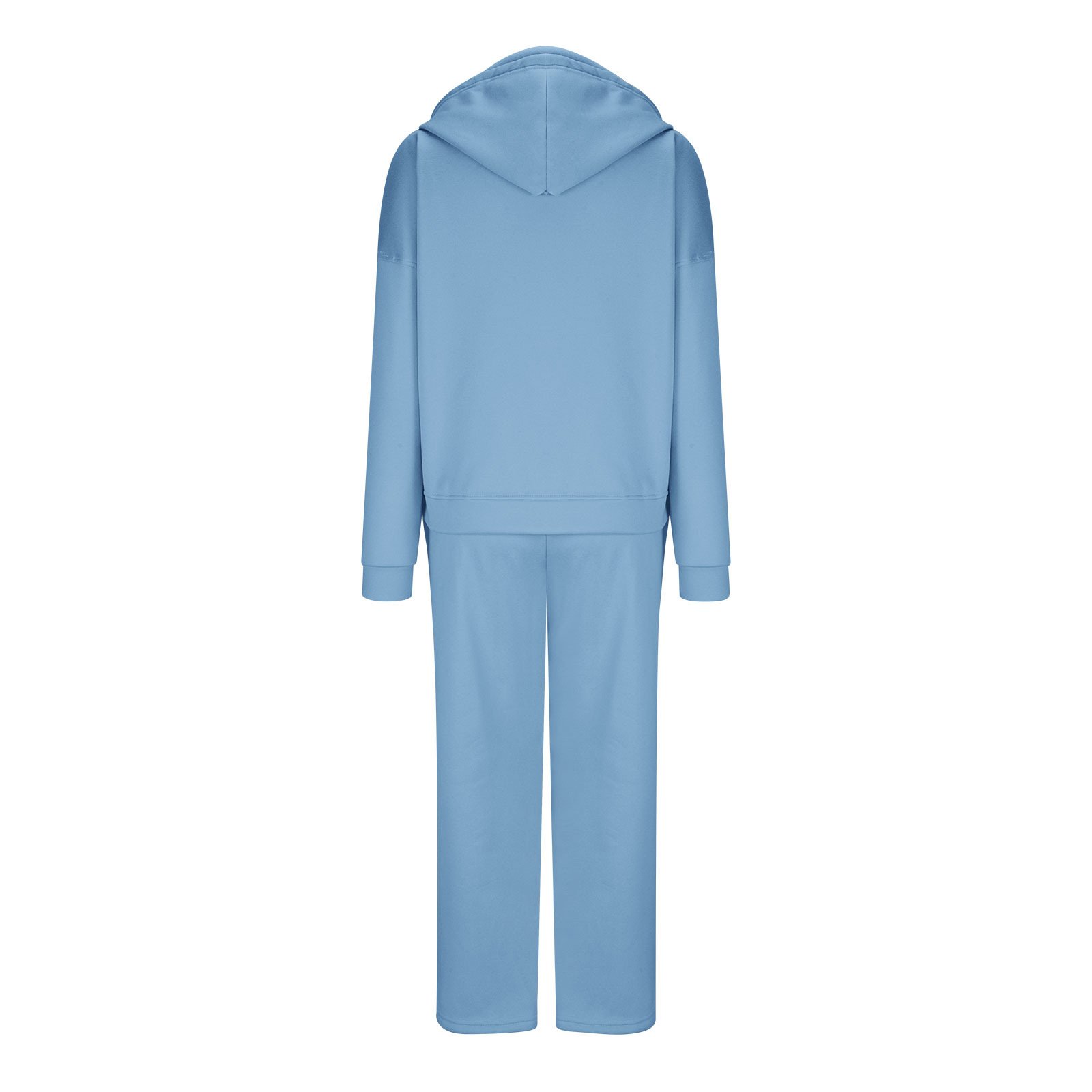 Top Ranking Solid Color Hooded Sweatshirt Gym Wear Women Sets Embroidery Casual 2 Piece Jogging Sportswear Women'S Clothing