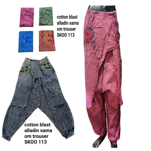 Cotton blast alladin sama om trouser Women's boho stylish trousers fashionable fancy