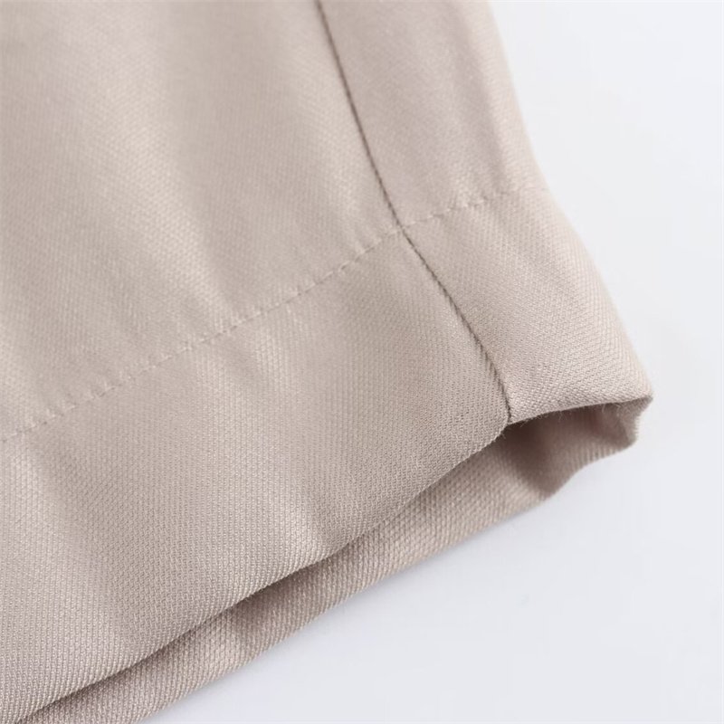 TAOP&ZA women's clothing 2024 summer new style bright effect casual wide-leg pleated pants straight trousers 3199341 3202341