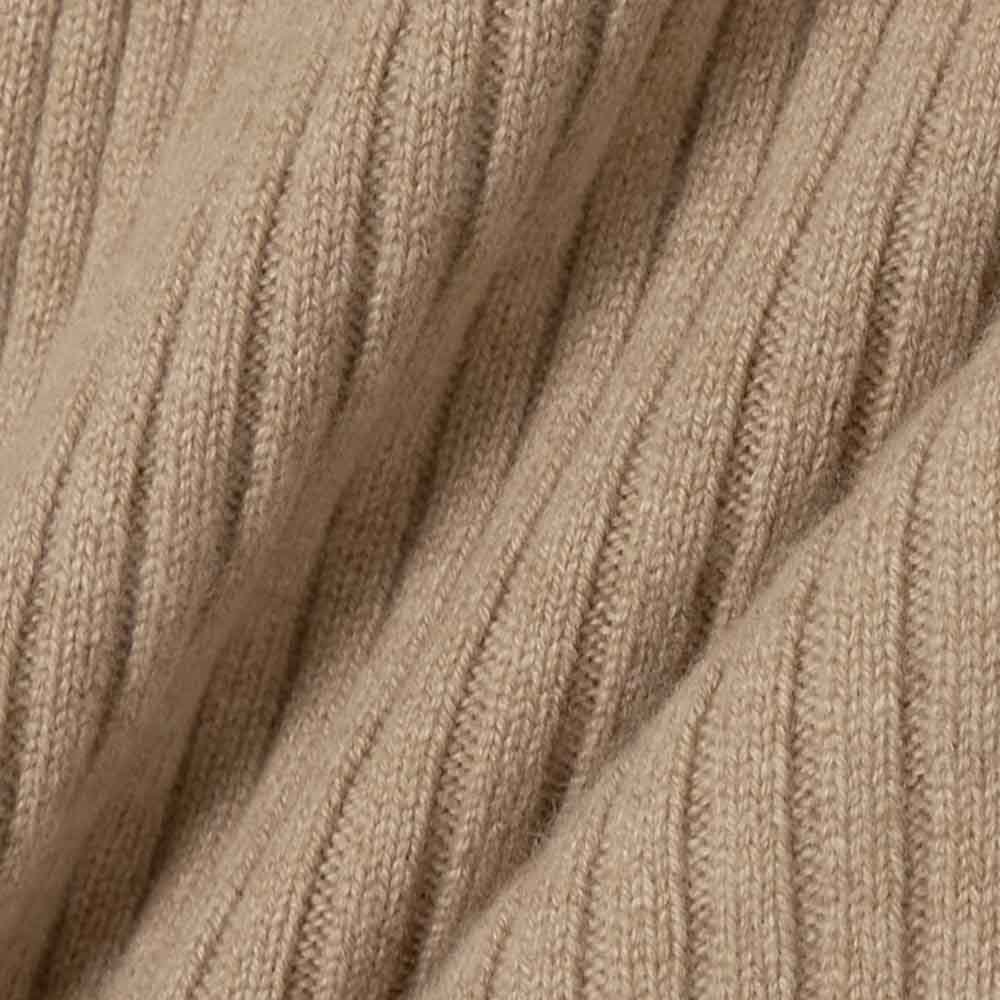 Knitwear Manufacturer Custom Spring Autumn Winter Ribbed Turtleneck Sweater And Asymmetric Ribbed Midi Skirt Cashmere set