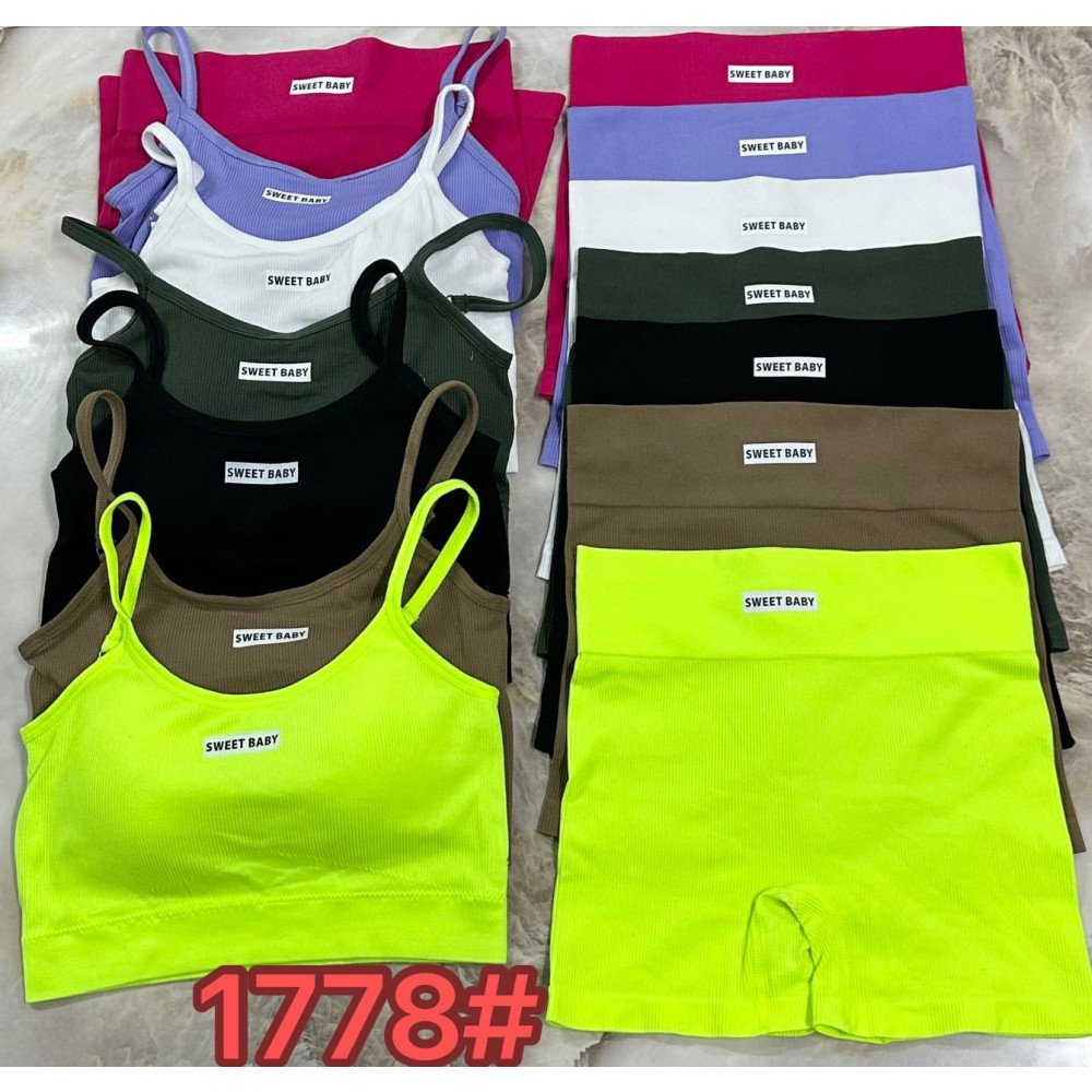 2024 Women's Casual Crop Tank Top High Waist Slim Shorts Yoga Set Factory Price Navel Vest High Waist Tights Leggings Sexy