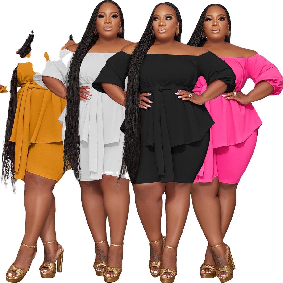 2023 Plus-Size women's sets with lots of colors for fat 2 Piece Workout Sets Casual OEM Customized Spandex Technics usa X-5XL