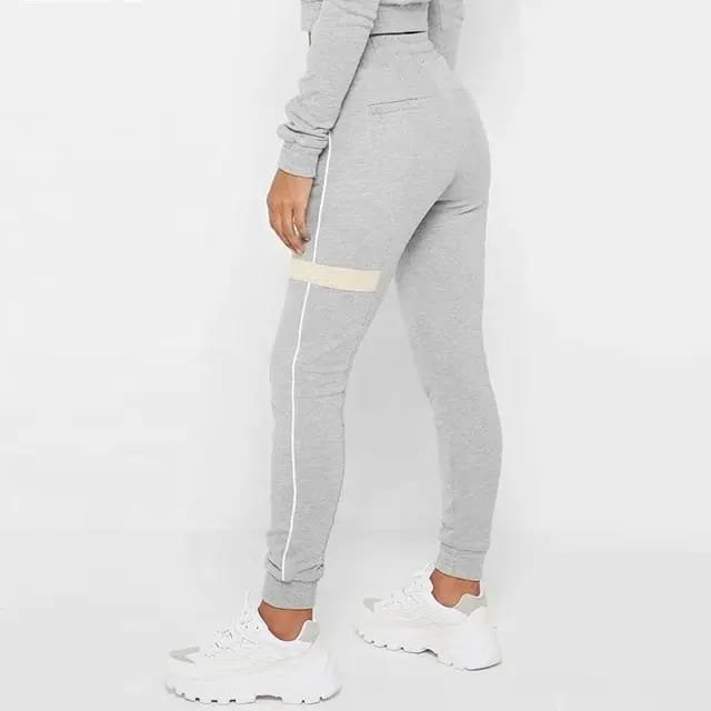 Women's Sportswear Ladies 2 Piece Set Sweatshirts Crop Fitness Gym Yoga Pants Sets