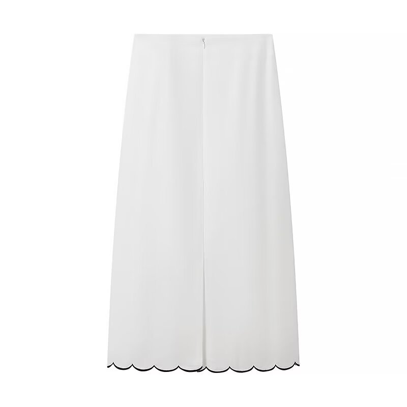 PB&ZA woman 2 pieces 2024 Fashion Cotton and linen embroidery set Vintage suspenders Tank Female + Pants Women's suit