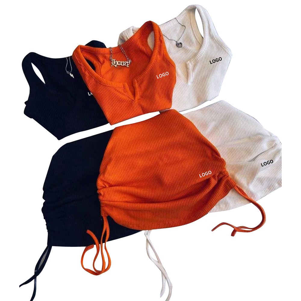 Jogging Wear Crop Top Luxury Designer Brands Two Piece Sets Casual Skirts Set Women Sets Ladies Dress Plus Size Women's Clothing