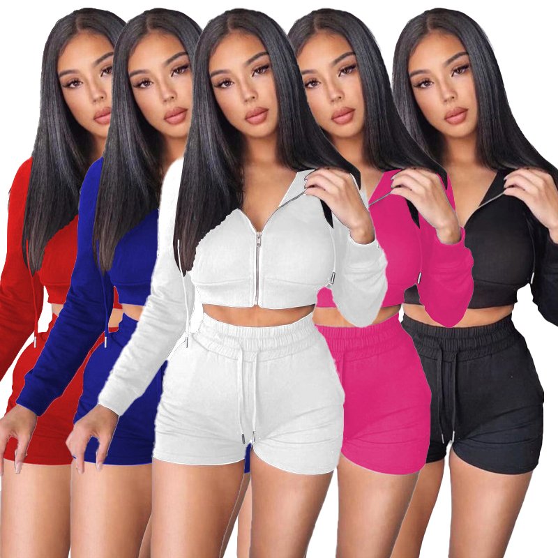 New Two Piece Sexy Women's Tank Top Shorts Tethered Casual Suit Casual Fashion Women s 2 Piece Shorts Set
