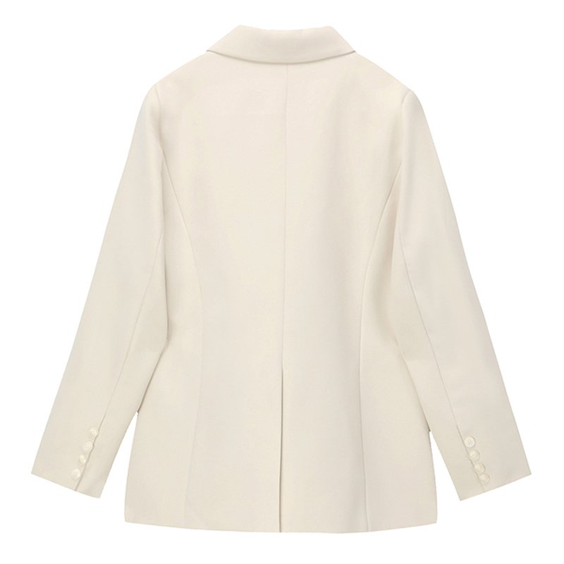 Women Blazer Irregular Belt Solid Elegant New Lapel Long Sleeve Loose Jacket Fashion Summer Autumn