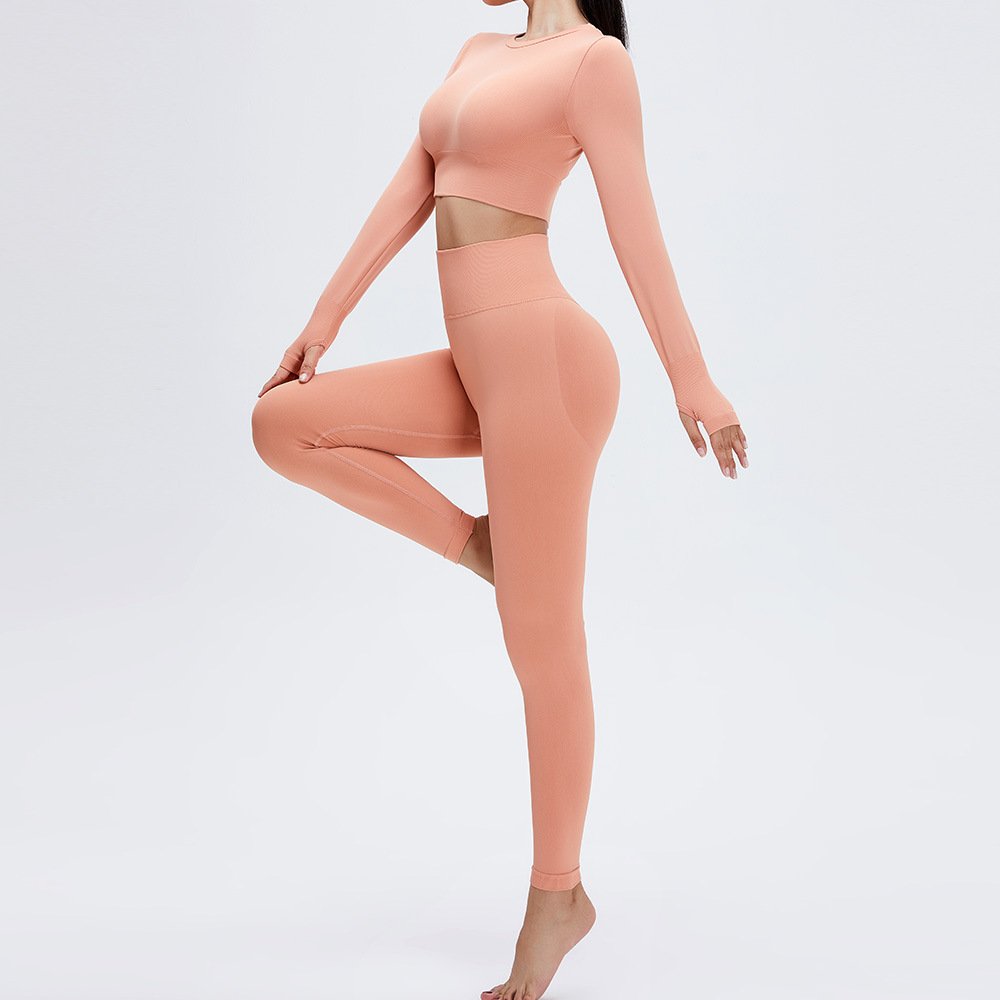 2023 New style women's yoga suit skin-friendly tight-fitting workout fitness clothes