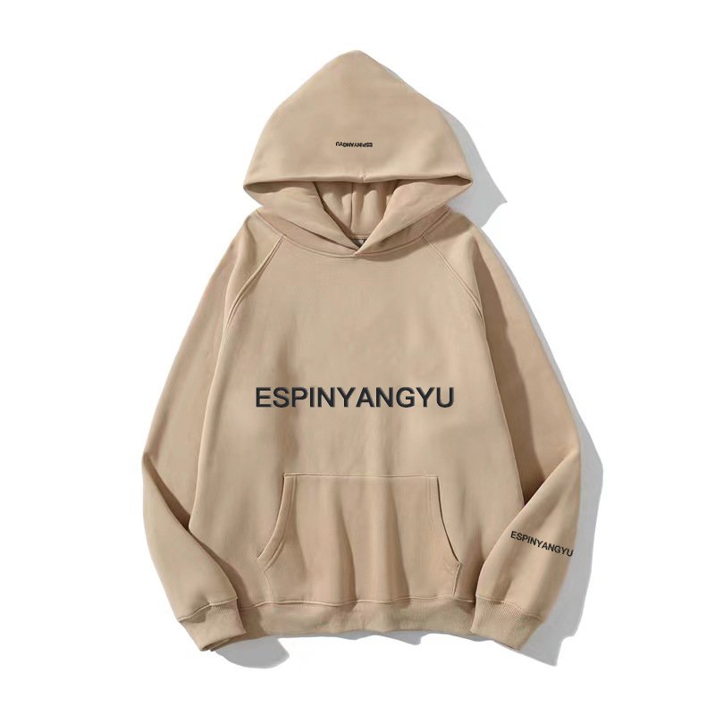 High Loose Fashion Espinyangyu Hoodie New Double-line Sweater Coat Trendy Logo Reflective Letters Men's Hoodies