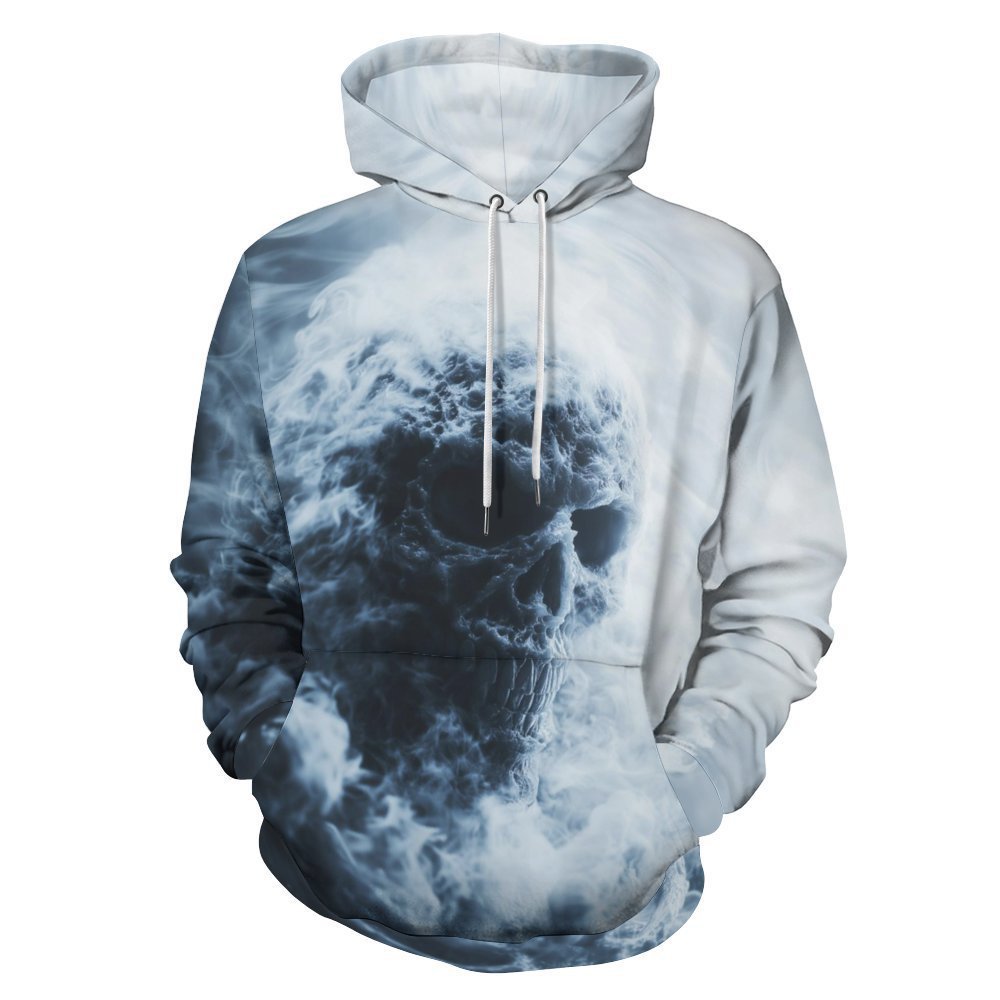 halloween men's hoodies sweatshirts streetwear polyester high quality anime vintage fashion hip hop Skull custom graphic print