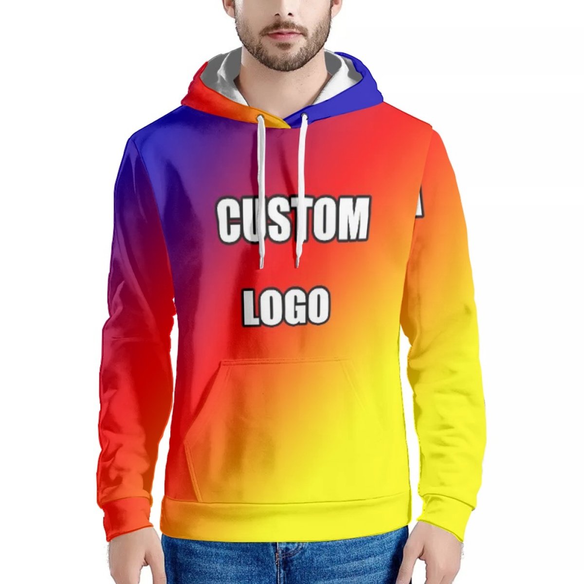 New Design Merry Christmas Digital Sublimation Cute Skull Printing Unisex Hoodies and Sweatshirt Christmas Men's Hoody