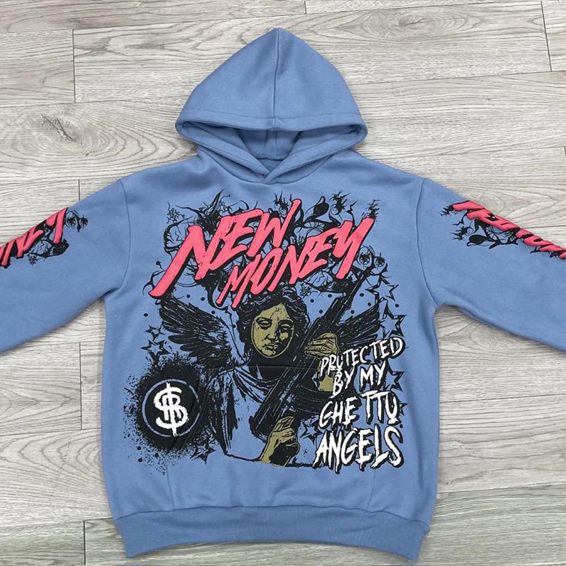OEM Custom Oversized Hooded Sweatshirts Custom 3D Foaming Puff Printing Men's Pullover Hoodies