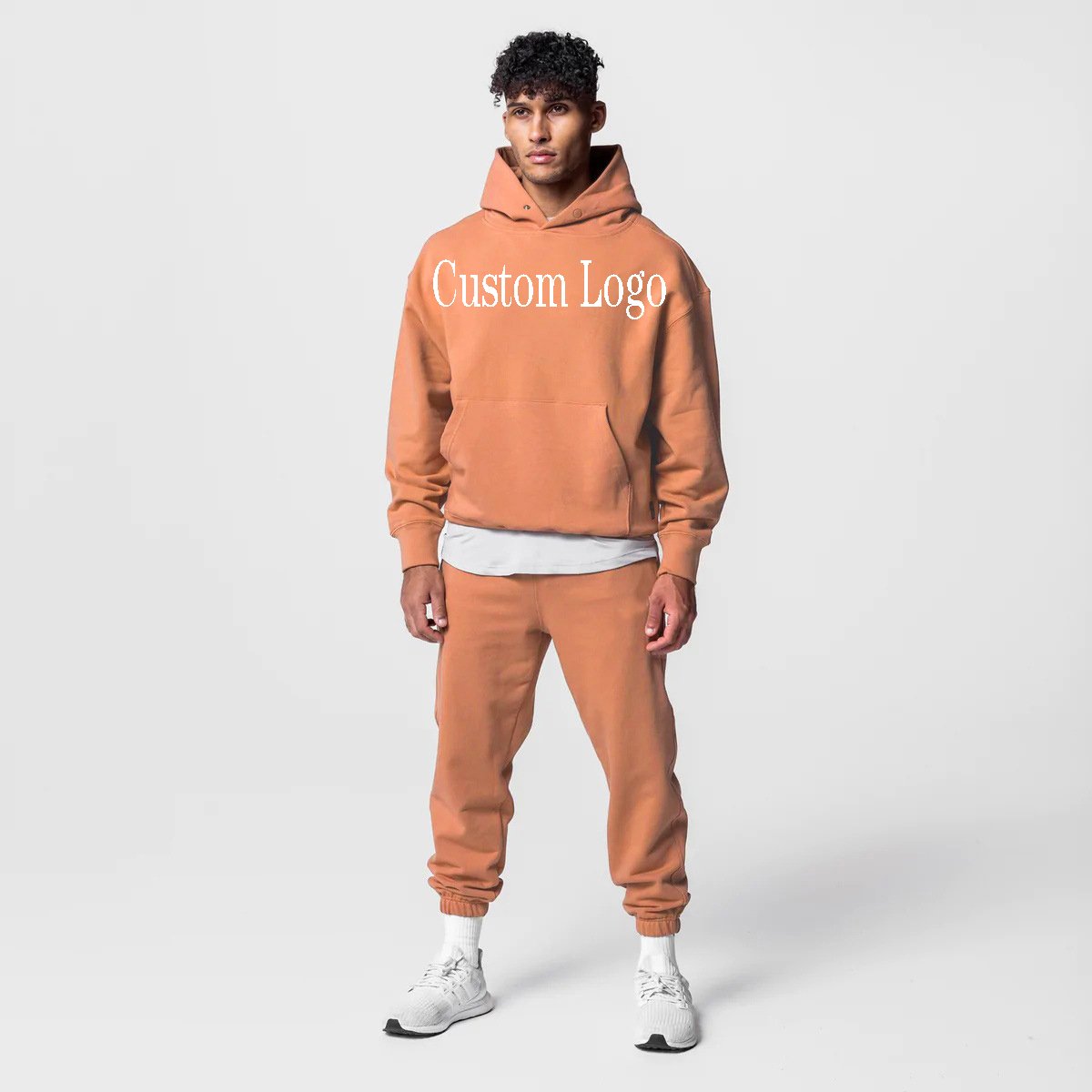 Evertop Custom Logo Wholesale high-quality men's and women's cotton sports pullovers Hoodie and pants two-piece sets