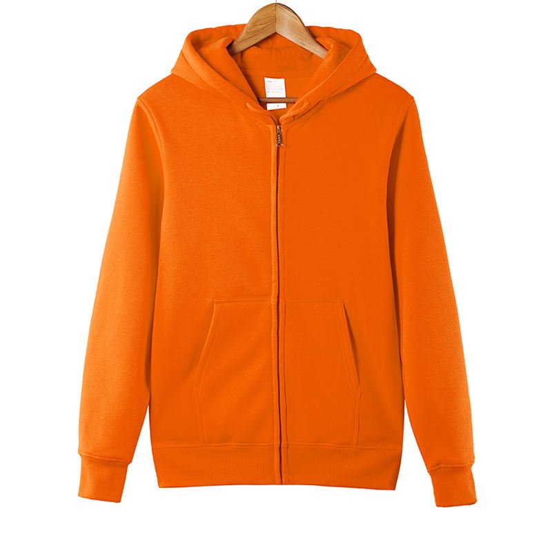 High Quality Long Sleeve Hoodie Custom Logo Full Zip Hoodie Men's 100% Cotton Casual Zipper Men's Hoodie