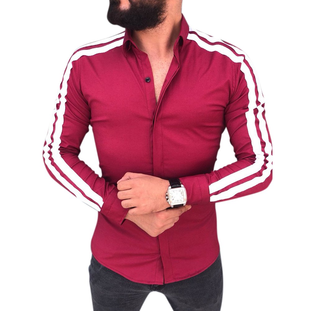 Men Shirt Branded Male High Quality Long Sleeve Shirts Casual Collar Slim Fit Men Dress Shirts Party Wear