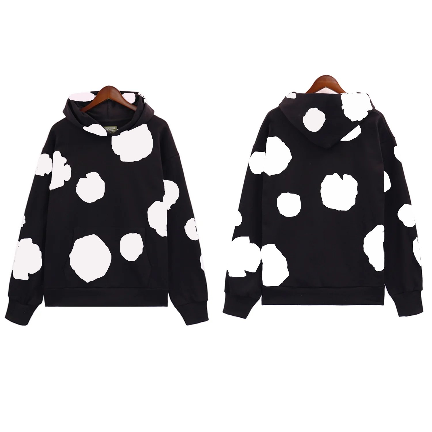 OEM 2023 brand 100% cotton puff print sweatshirts for tracksuits men's hoodie