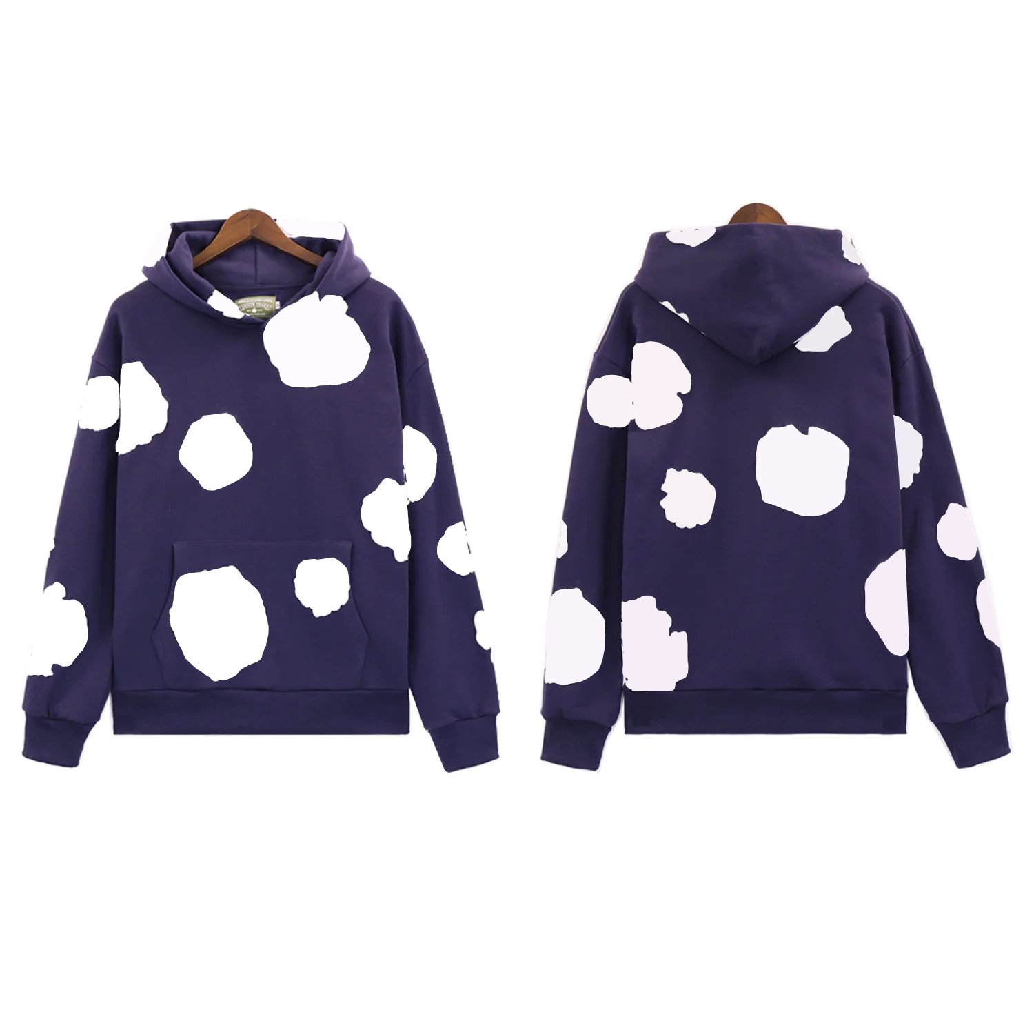 OEM 2023 brand 100% cotton puff print sweatshirts for tracksuits men's hoodie