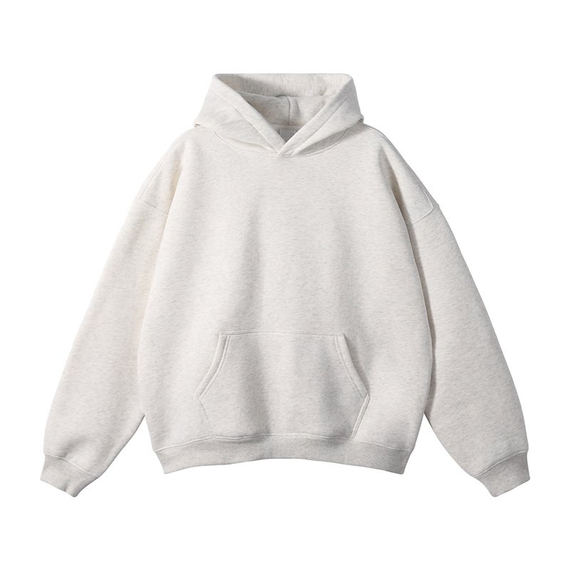 2024 Winter New 350 GSM Men's Oversized Thick Fleece 100% Cotton Heavy Weight Men's Hoodies for Men