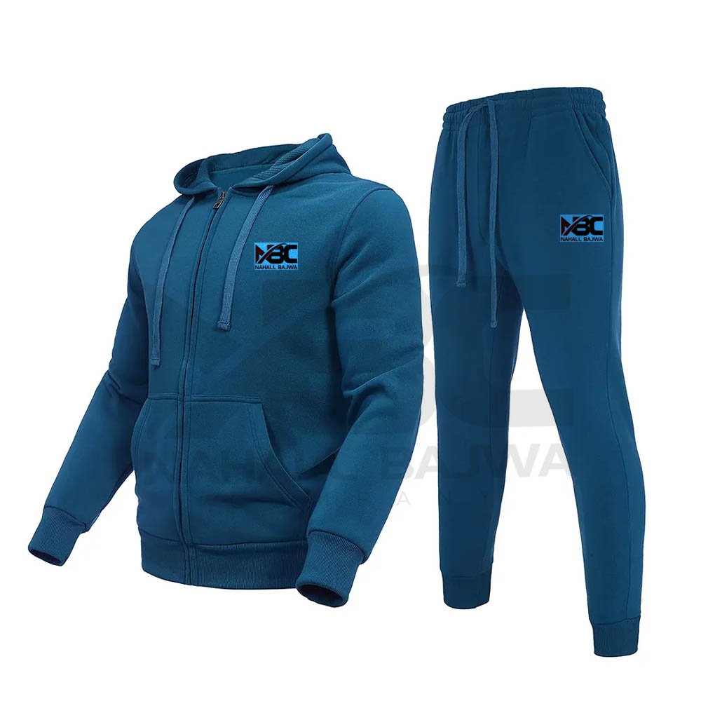 Outdoor clothing men jogger set blank polyester tracksuit customized men's