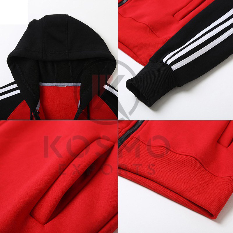 Full Zip Up Hoodie Men Custom Design Hoody Autumn And Winter Clothes For Men And Women With Color Matching Hoodie