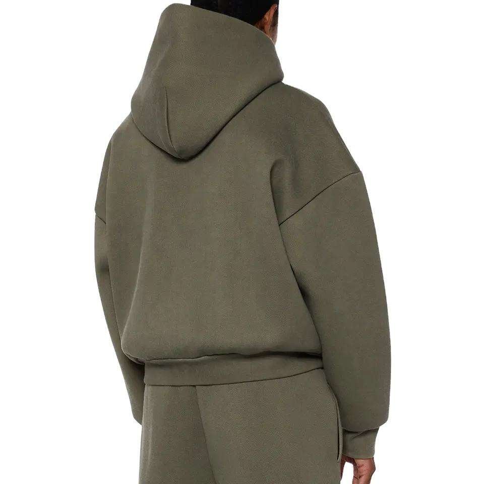 Luxury 100% Cotton Boxy High Quality Plain Cropped Men Heavyweight Oversize Hoodie Manufacturer Thick Blank Custom Men's Hoodies