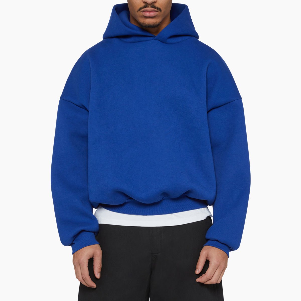 Luxury 100% Cotton Boxy High Quality Plain Cropped Men Heavyweight Oversize Hoodie Manufacturer Thick Blank Custom Men's Hoodies