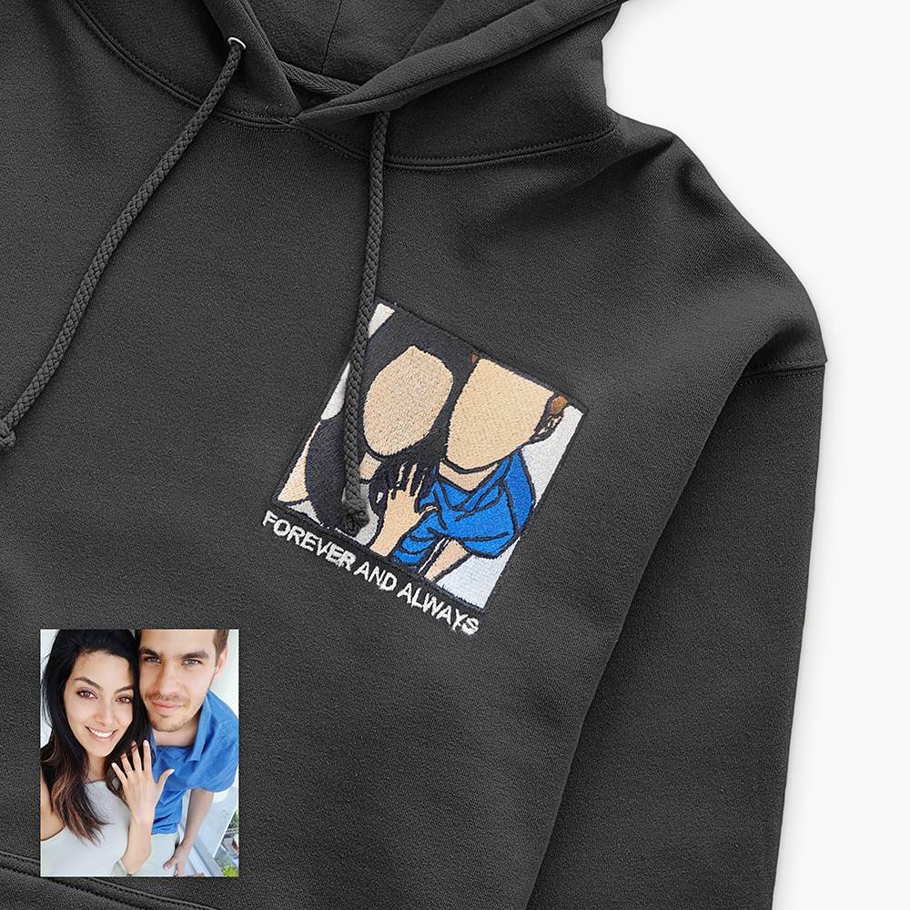 Custom logo embroidered hoodie unisex designer embroidery hoodies plain long Sleeve high quality oversize pullover Men's hoodie