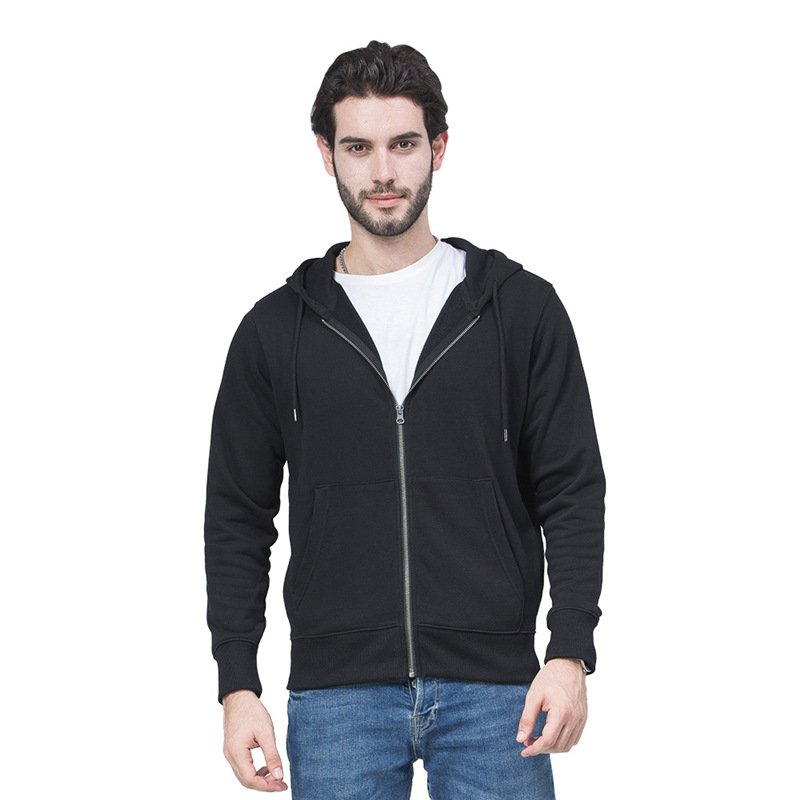 Men's Zip Up Hoodies Manufacturer Custom Logo Men and Women's Heavyweight Puff Printing Hoodies&Sweatshirts